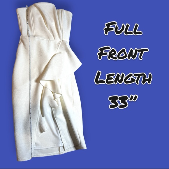 🎉HP!🎉NWT Vernacular Peplum Faux Wrap Style Knee Length Bustier Dress. Small - Picture 8 of 15